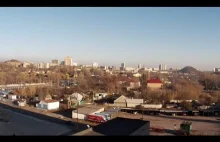 Kamera na żywo z Doniecka obejmująca obszar, na którym toczą się walki