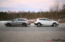 Porównanie: Mercedes CLA 200 Shooting Brake vs Volvo V40 Cross Country...