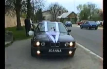 Orszak weselny z BMW E34 - Otwock '94