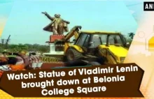 Watch: Statue of Vladimir Lenin brought down in Tripura