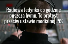 Protest Radiowej 'Jedynki' przeciw ustawie medialnej.