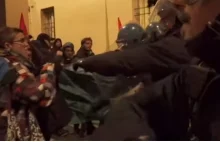 Italian Police Brutally Beat Antifa Protestors Attempting To Crash...