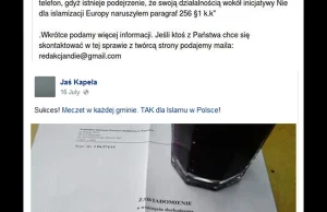 Jaś Kapela publicznie znieważa Polskę i wysyła pisma do prokuratury.