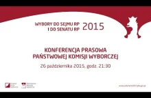 Wybory do Sejmu RP i Senatu RP - Konferencja Prasowa PKW, 26.10.2015 r.