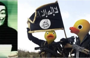 Dżihadyści z ISIS w spódnicach i uzbrojeni w… banany.