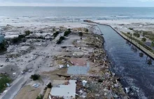 Mexico Beach - Floryda po przejściu huraganu Michael - nagranie z drona
