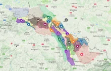 Podział Sudetów - Dokładna mapa przebiegu pasm górskich