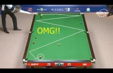 Pancerny snooker i (prawie) wyjście z niego. Mistrzowski poziom obu graczy.