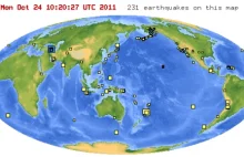 Trzęsienia ziemi na świecie w ostatnich 7 dniach