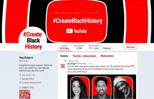 #CreateBlackHistory - rasistowska akcja Youtube?