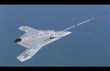 X-47B i jego pierwsze udane autonomiczne tankowanie w powietrzu.