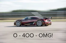 Koenigsegg odbija rekord w 0-400kmh-0 od Bugatti