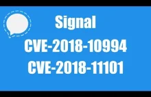 Kradzież wiadomości z Signal, wyjaśnienie RCE CVE-2018-10994