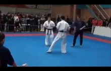 Mega nokaut na zawodach Karate