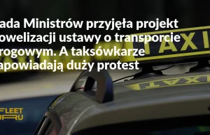 Rząd swoje, taksówkarze swoje. 8 kwietnia będzie wielki protest.