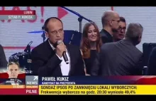 Paweł Kukiz - Przemówienie po I turze wyborów prezydenckich (10.05.2015