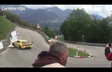 Fatalna wpadka kierowcy Ferrari F430 podczas wyścigu górskiego