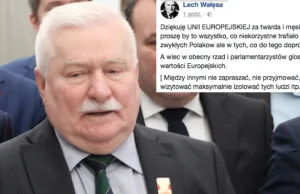 Bez wstydu i wyczucia! Lech Wałęsa składa hołd Komisji Europejskiej