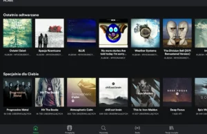 Spotify porzuci boczny panel na rzecz zakładek na dole =>