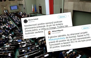 Lewicowy projekt „Ratujmy Kobiety” odrzucony. Przez posłów PO i Nowoczesnej