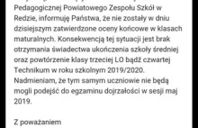 Maturzyści z Redy mogą nie przystąpić do egzaminu dojrzałości