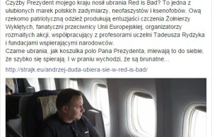 Odpowiedz Red is Bad w sprawie ubioru prezydenta: Trudno uwierzyć, że ...