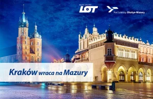 Od kwietnia polecimy z Mazur do Krakowa [i odwrotnie]