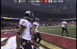 Jacoby Jones 109 Yard Kickoff Return! Niesamowita akcja z superbowl.