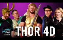 Thor: Ragnarok 4D - James Corden robi kosmiczną niespodziankę widzom w kinie :D