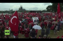 Protesty wspierające Erdogana w Niemczech!