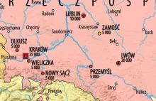Największe miasta Polski szlacheckiej [Mapy]