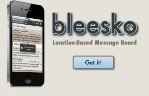 Programuj z Wykopem: Bleesko, czyli location-based message board