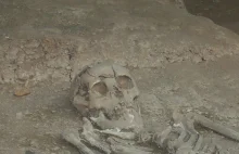 Szczątki żołnierza pod malborskim targowiskiem