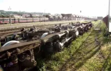 Tak wygląda wymiana wózków wagonów kolejowych na granicy z Ukrainą