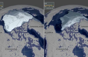 Jak kurczył się arktyczny lód przez ostatnie 35 lat?