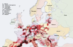MAPA KRADZIEŻY I NAPADÓW NA KIEROWCÓW W EUROPIE