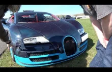 Wypadek Bugatti Veyrona SuperSport z perspektywy pasażera