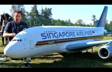 A-380 800 GIGANTIC XXXL 71KG RC SCALE 1:15 MODEL AIRLINER FLYING DISPLAY /...