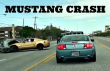 Honda Slams Into Mustang GT Car - Wymuszenie pierwszeństwa