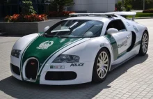 Bugatti Veyron - superszybki radiowóz w Dubaju