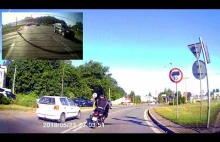 "Cebulak na motocyklu" - spięcie motocyklisty z kierowcą