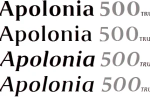 Apolonia 500 – polski font specjalnie dla czytników Kindle