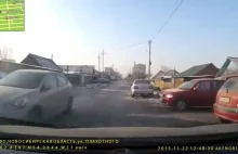 Szaleńcza jazda pijanego kierowcy przez Nowosybirsk...