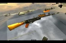 Rozbieranie na części karabinka AK w grze World of Guns: Gun Disassembly