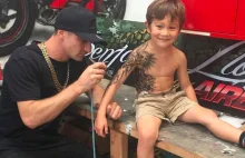 Nowozelandzki tatuażysta podarował chorym dzieciom odrobinę uśmiechu