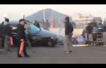 Kaskader prawie rozjechał ekipę filmową podczas kręcenia sceny wypadku