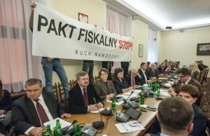 Ruch Narodowy w Sejmie: Pakt Fiskalny STOP!