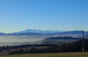 Dzisiejszy widok na Tatry a smog :)