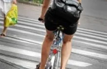 Mandat dla rowerzysty: Komórka przy uchu, jazda na pasach