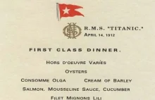 Co jedli pasażerowie pierwszej klasy na pokładzie Titanica?